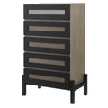 Brown Oak Wood Dresser Drawer Chest S179