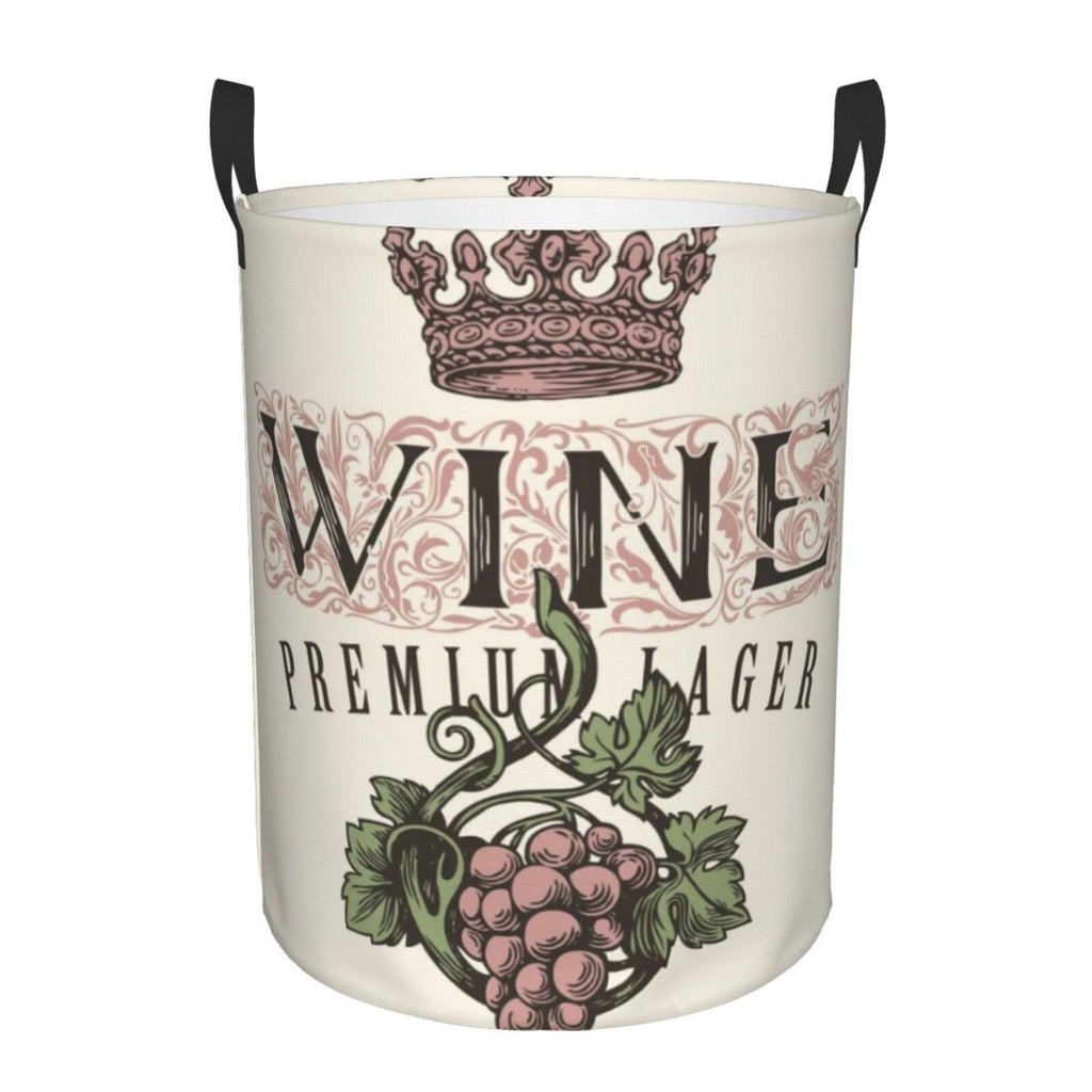 Wine Collapsible Laundry Hamper T1544