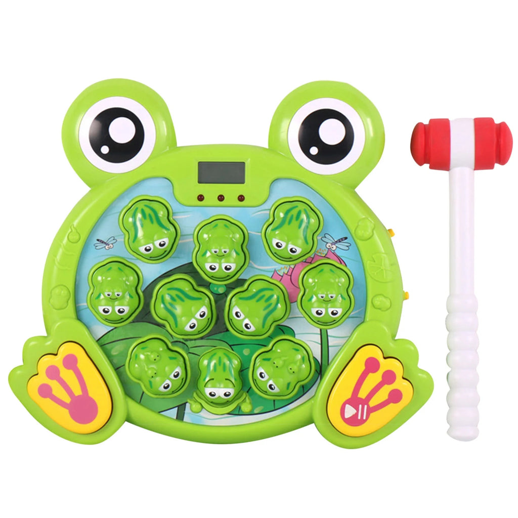 Interactive Whack A Frog Game For Toddler Learning Toy With 2 Hammers L11141