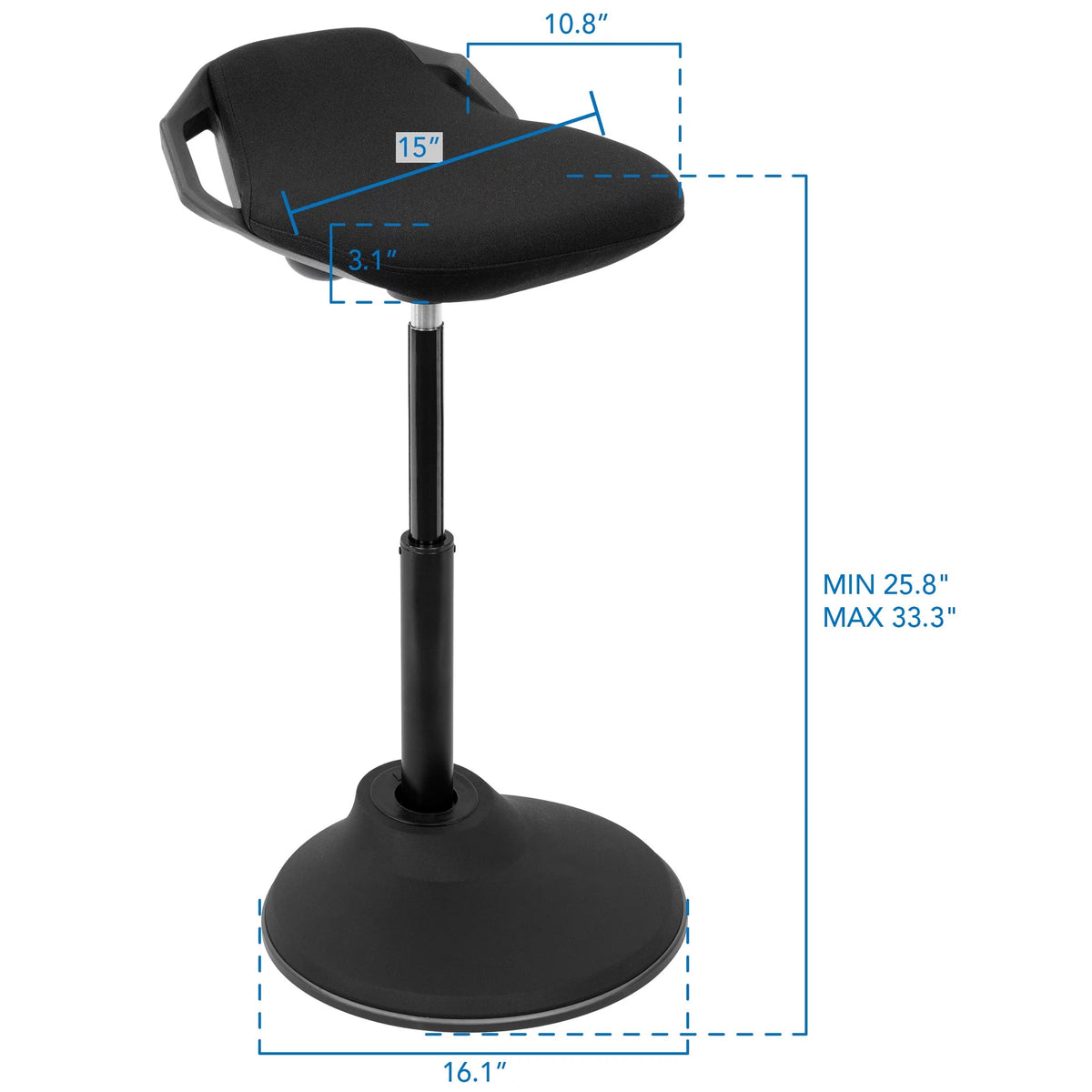 Ergonomic Height Adjustable Backless Stool Y297283