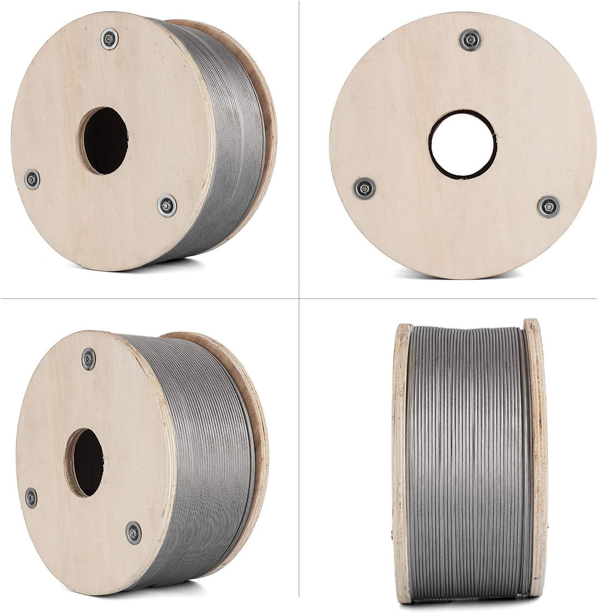 1/8" 1x19 Stainless Steel Wire Rope 500ft V275284