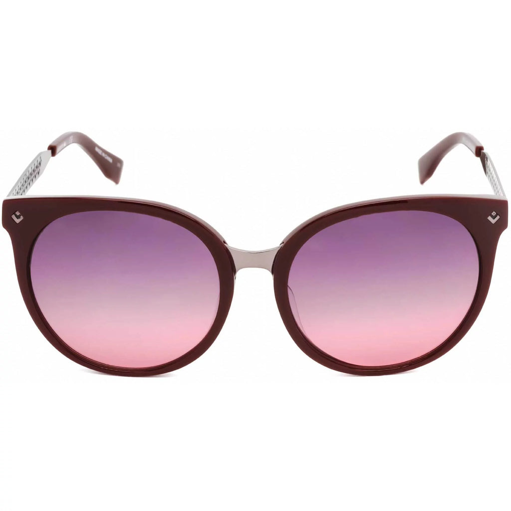 Men's Burgundy Silver Frame Sunglasses F63755