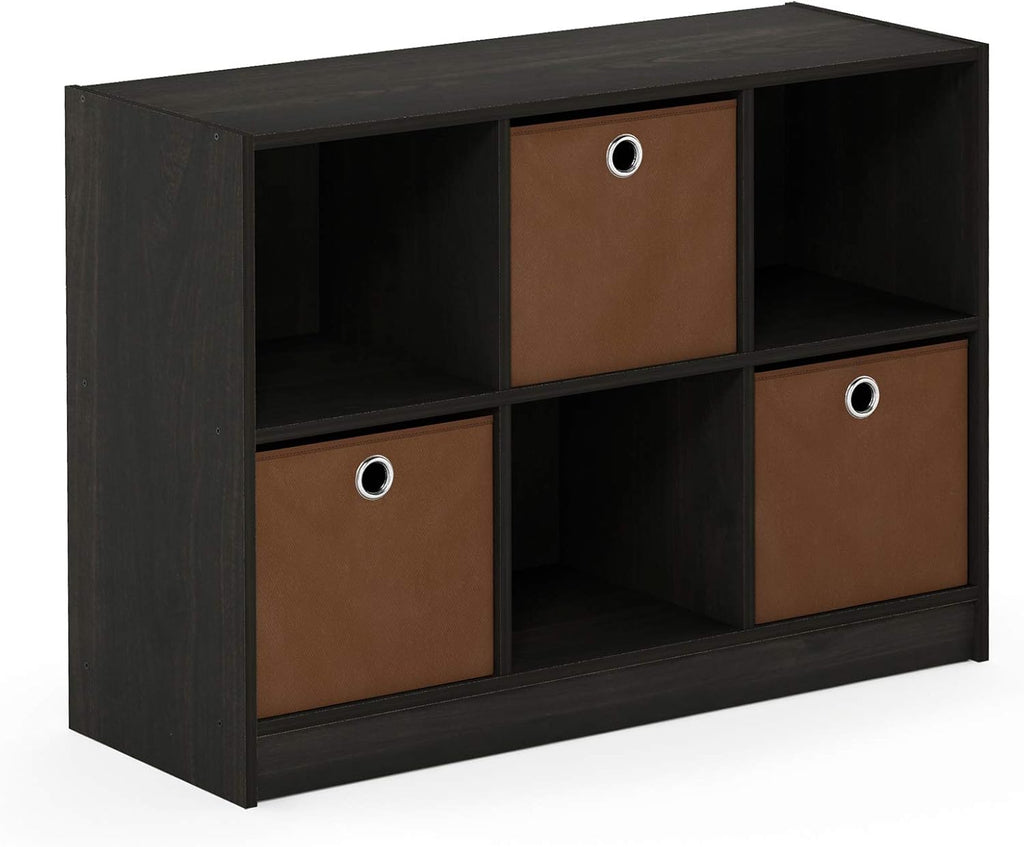 White/Black 3x2 Bookcase Storage X3437