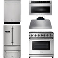 36 Gas Range, Range Hood, Microwave, Refrigerator, Dishwasher O54756