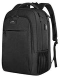 Extra Large Anti Theft USB Travel Laptop Backpack, Black L57992
