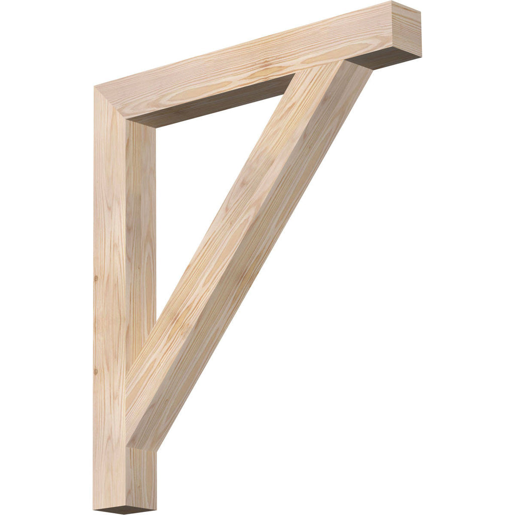 Douglas Fir Traditional Block Smooth Bracket O83213