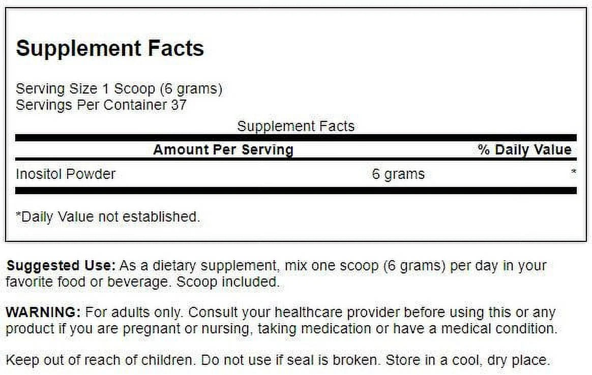 100% Pure Inositol Powder 8oz O88232