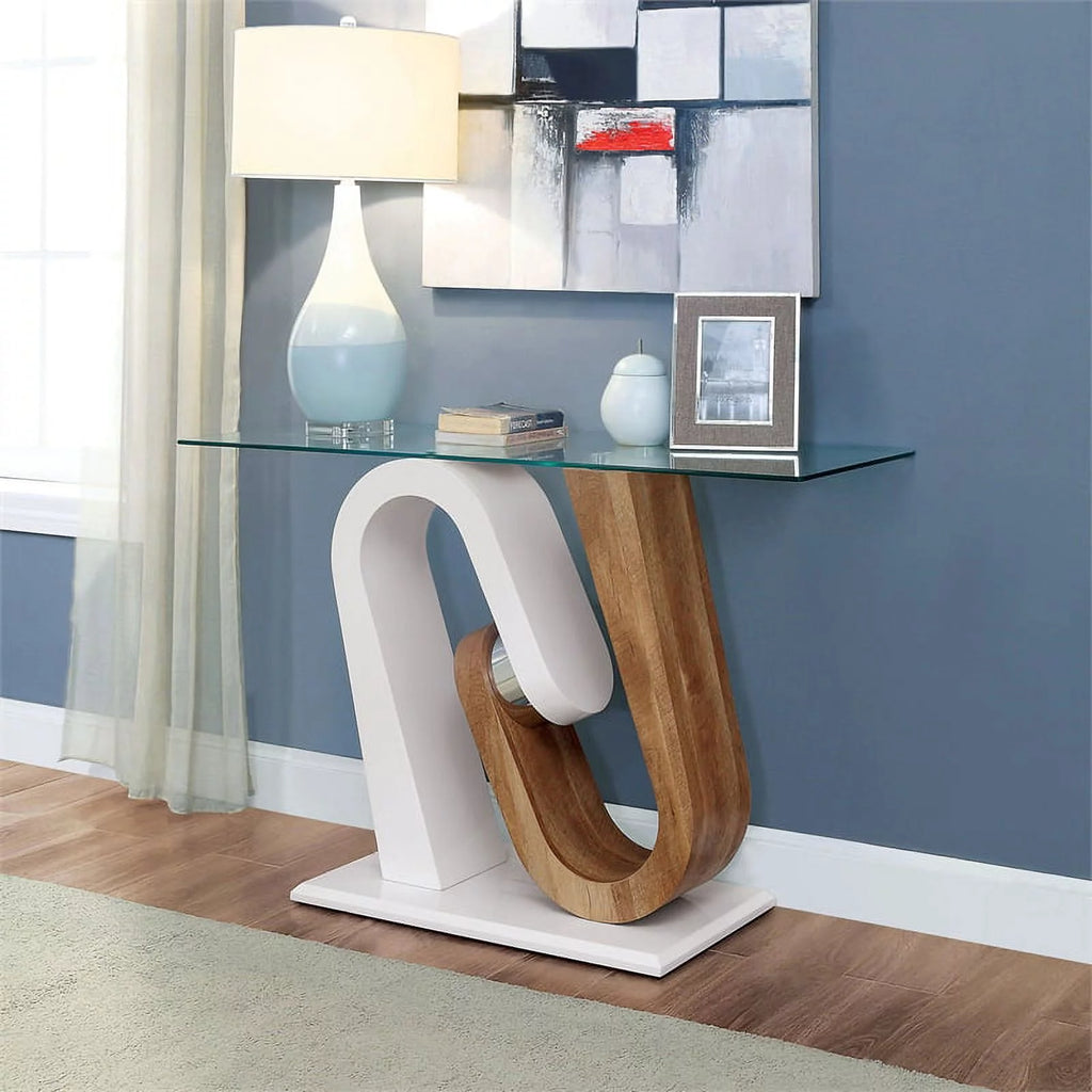 White 3-Piece Wood Coffee Table Set E15515