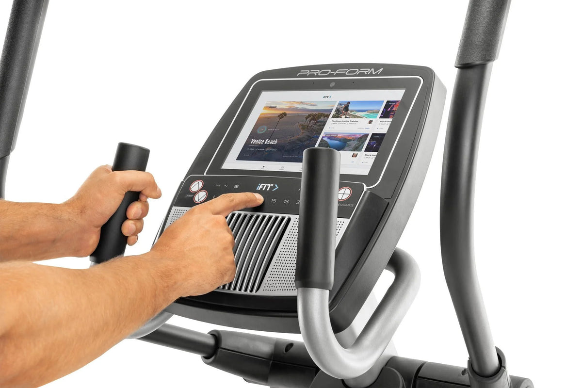 Smart Elliptical Trainer with 10 In. HD Touchscreen H348415
