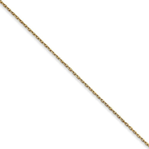 14k Yellow Gold Small Initial N Necklace, 16 Inch J432992
