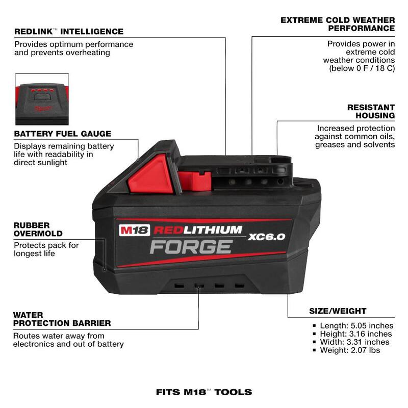 18V Lithium-Ion 6.0 Ah Battery Pack 2-Pack Y843