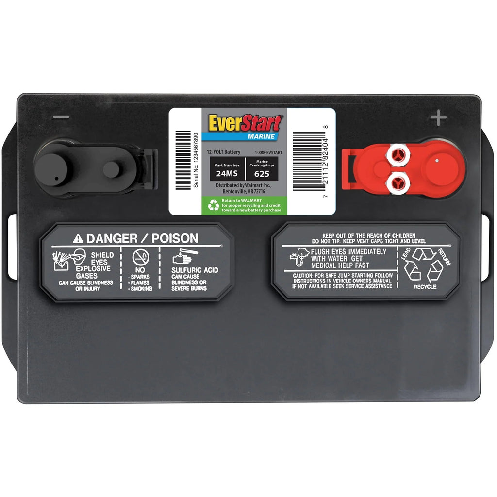 Lead Acid Marine Starting Battery Group Size 24MS 12 Volt 1000 MCA V45406
