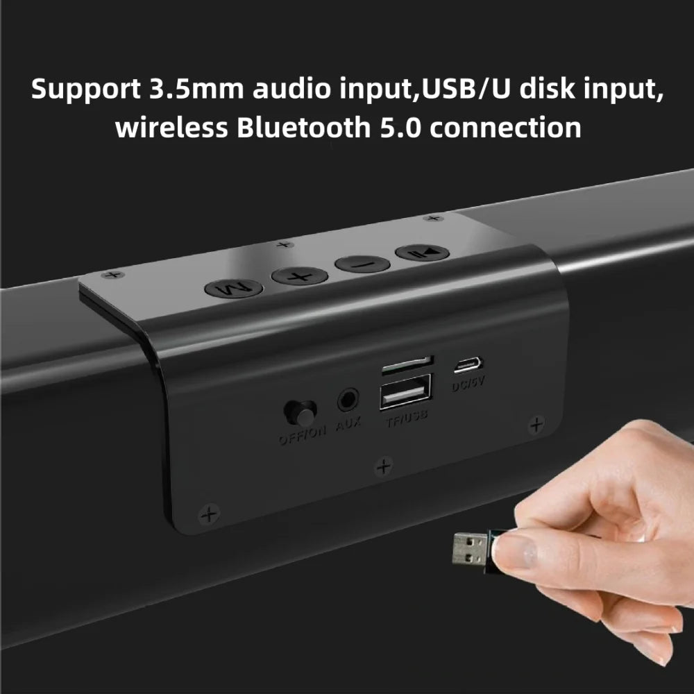 Wireless Bluetooth Sound Bar with RGB Lights J10406