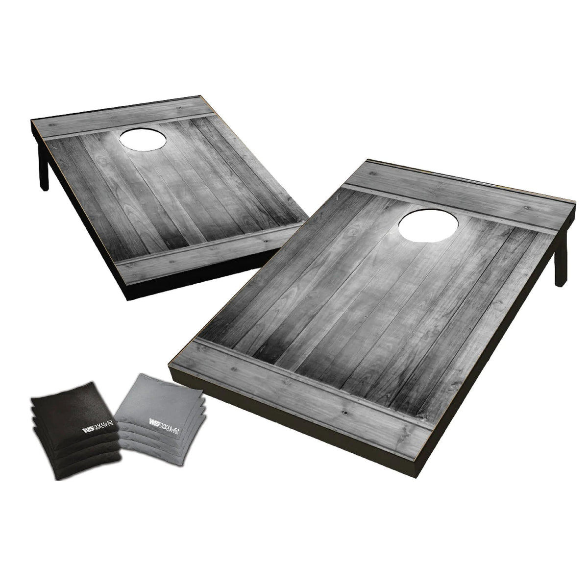 Wood Gray Cornhole Set V419