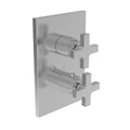 Oil Rubbed Bronze Square Thermostatic Trim Plate with Handle Z36701