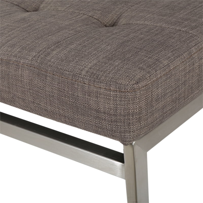 Light Grey Fabric Barstools Set of 2 A570268