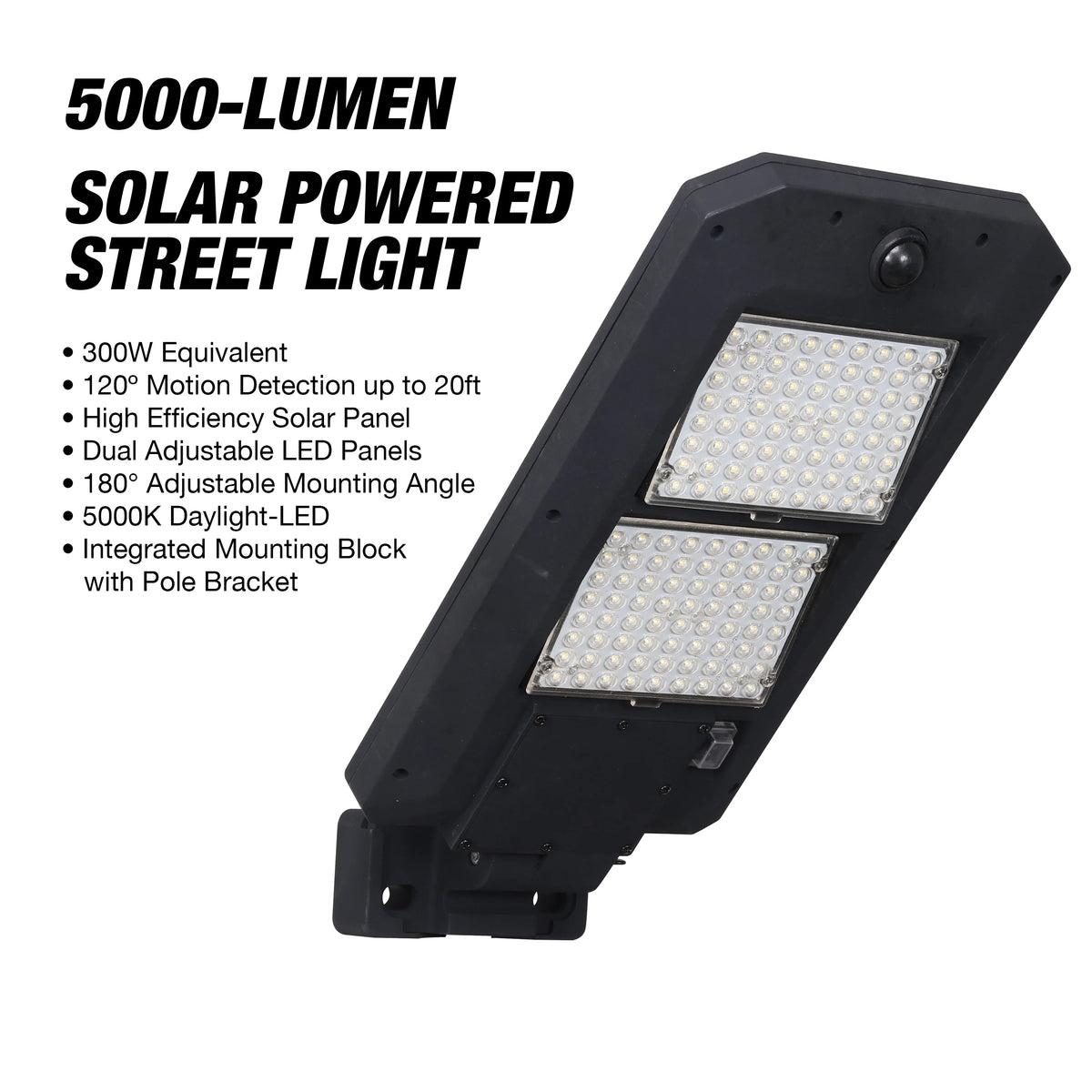 5000 Lumen Motion Sensor Solar Street Light L156