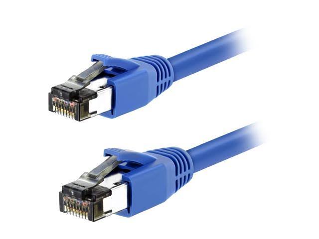 Cat 8 Ethernet Cable 50 ft. Blue Shielded Patch Cord O588743