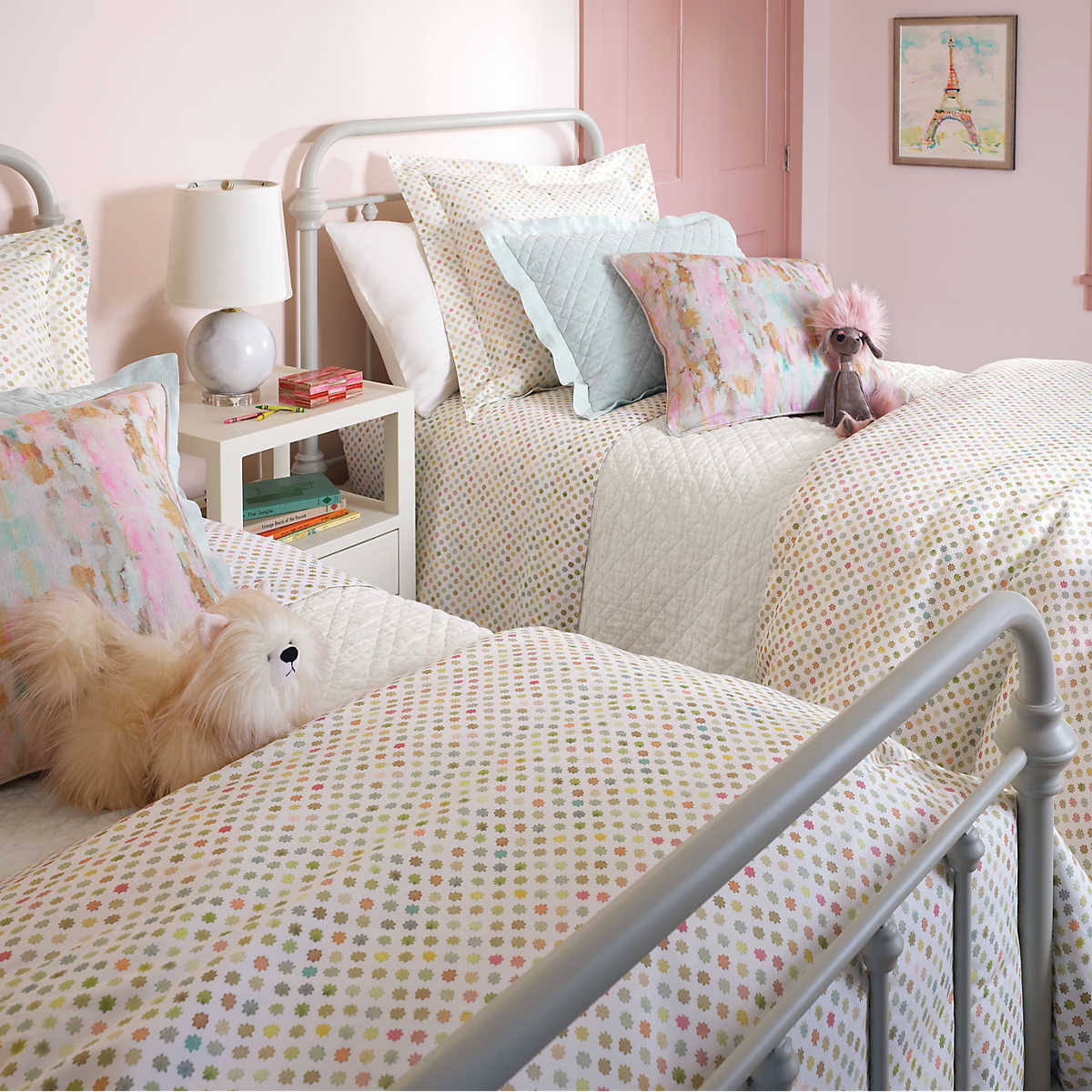King Washed Linen Ivory Quilt Y7391