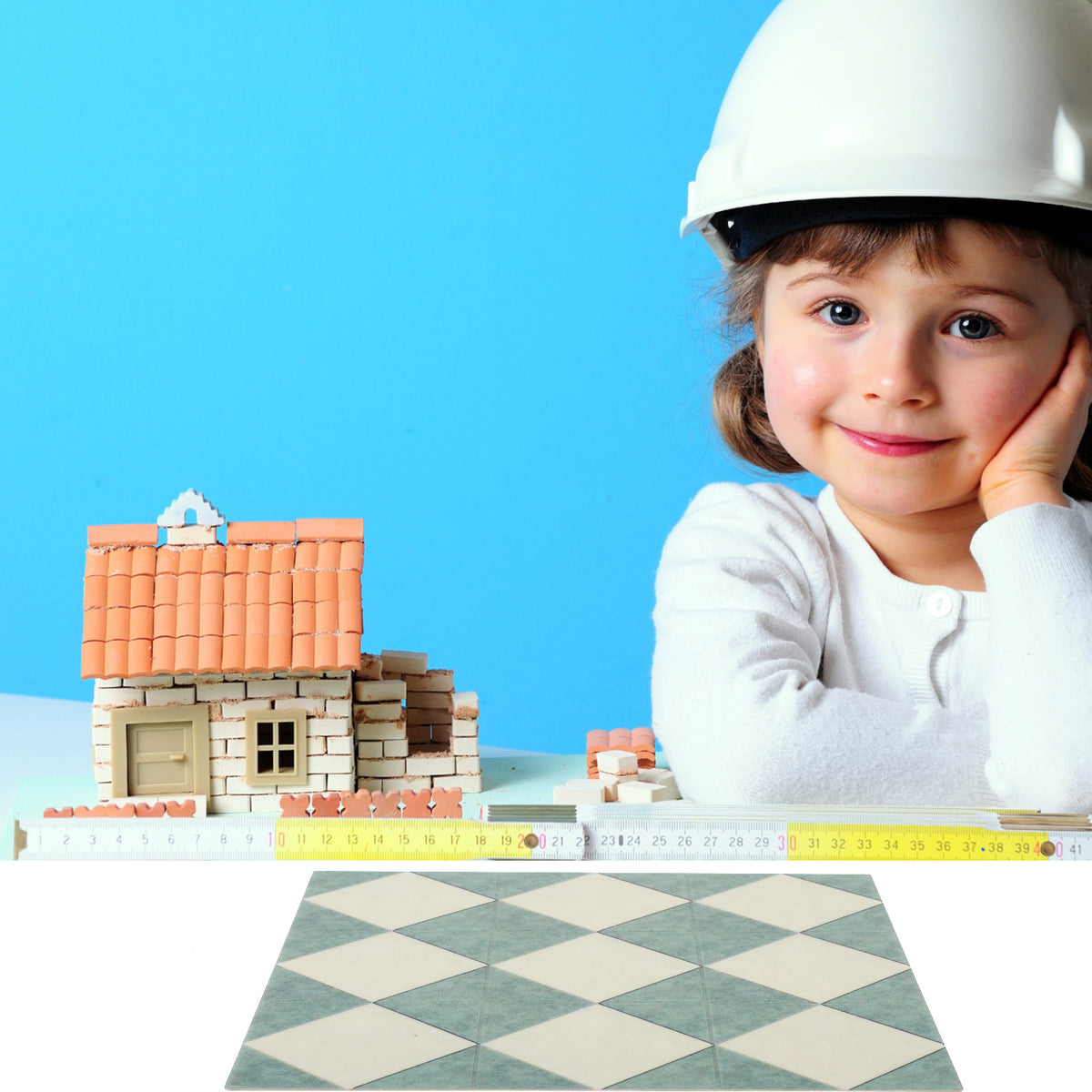 Vintage Mini House Floor Tile Prop C93147