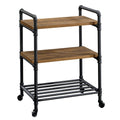 Checked Oak Multi-Purpose Cart X811584