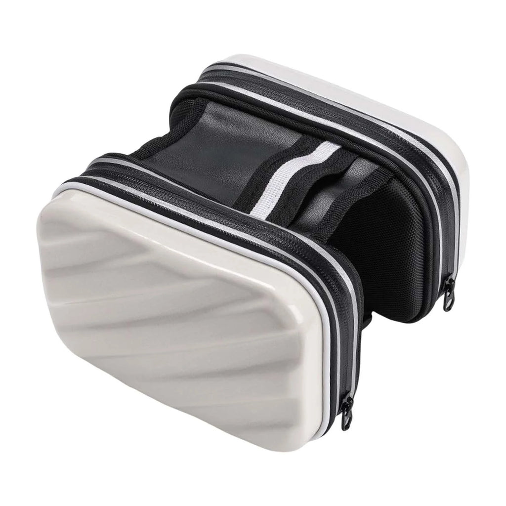 White Waterproof Bike Frame Front Bag W415