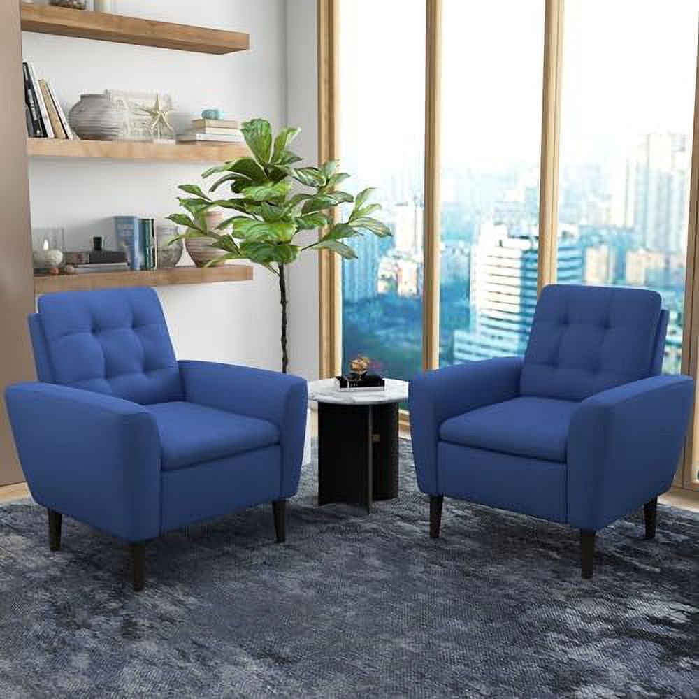 Yellow Upholstered Fabric Accent Chair S57507