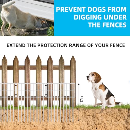 25 Panels 17in x 27ft Rustproof Metal Garden Fencing Animal Barrier C3156