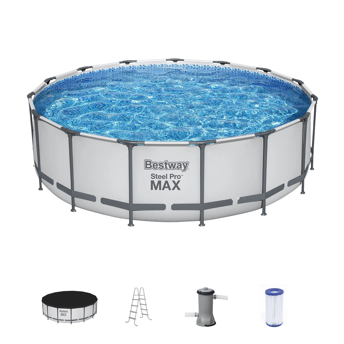 15' x 42 Round Above Ground Swimming Pool Set V332