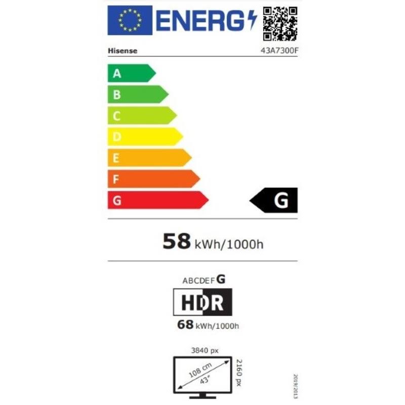 43 Inch 4K Ultra HD DLED Smart TV A1381