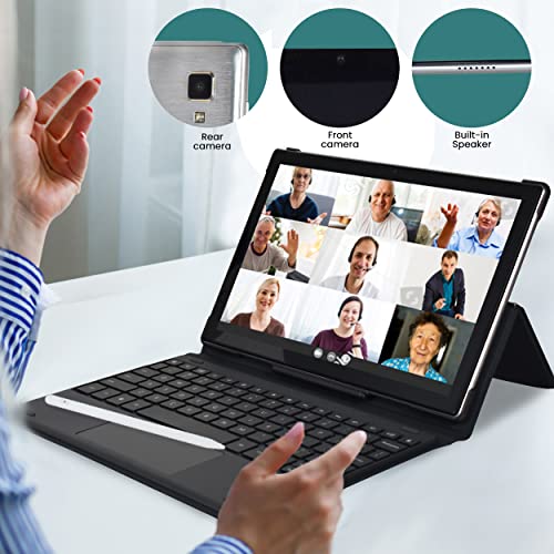 10 Inch Android Tablet 2 in 1 1080p HD 2GB RAM 32GB Storage Silver T3179