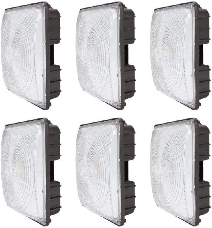 27W LED Canopy Area Light 6 Pack 3800 LM Cool Light A820357