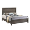 King Gray Wood Bed W466551