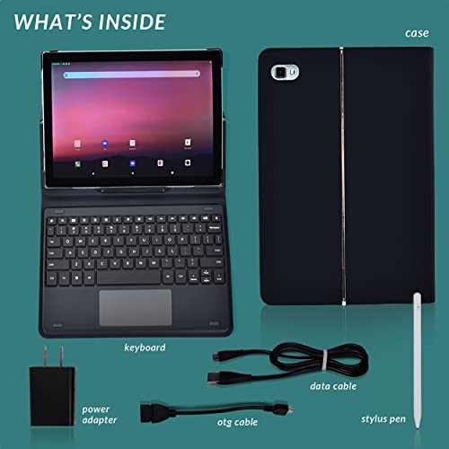 10 Inch Android Tablet 2 in 1 1080p HD 2GB RAM 32GB Storage Silver T3179