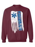 American Flag Paramedic Crewneck Sweatshirt U154639