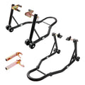 850lbs Motorcycle Stand Lift Front Rear Combo Black N189941