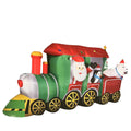 12ft wide Santa & Friends on Train Christmas Inflatable N430433