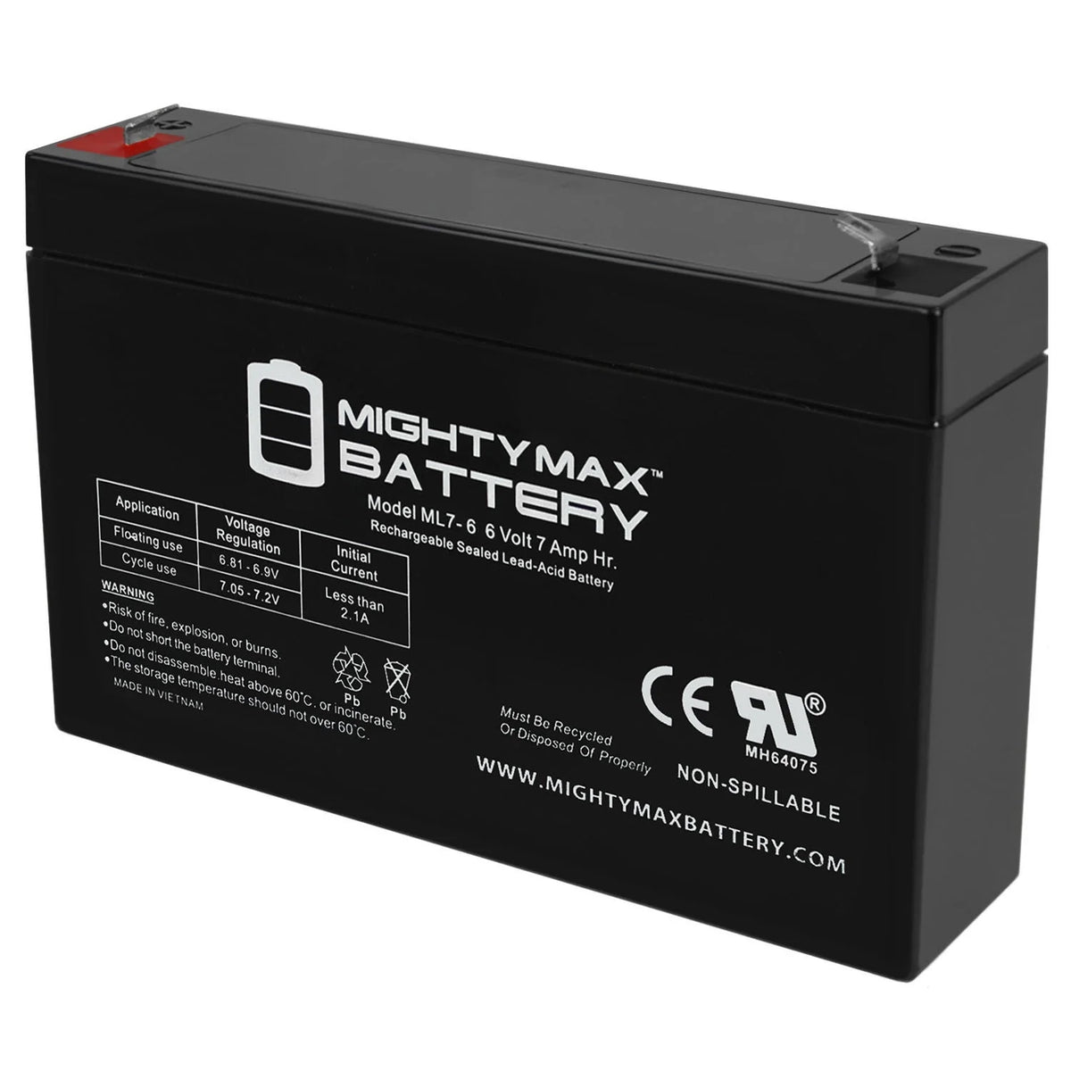 6V 7AH Battery T561