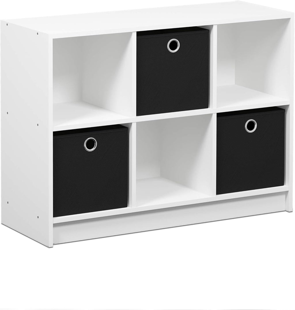 White/Black 3x2 Bookcase Storage X3437