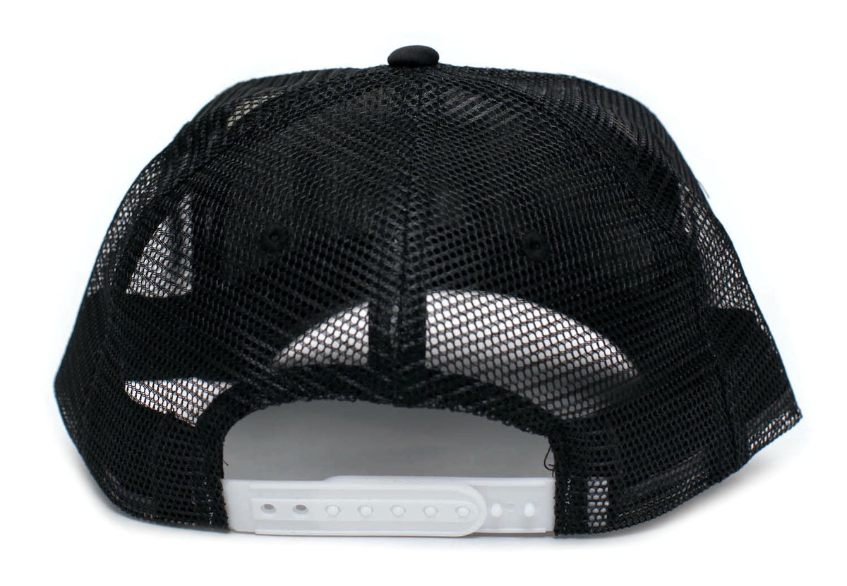 Black/White Truckers Cap Hat O59503