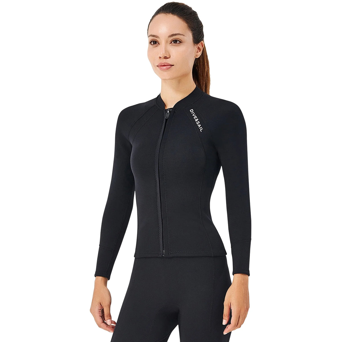 2mm Neoprene Front Zipper Wetsuits Jacket Long Sleeves Z50813