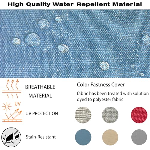 20"x42" Water-Proof UV Resistant Outdoor Dining Chair Cushion U483958