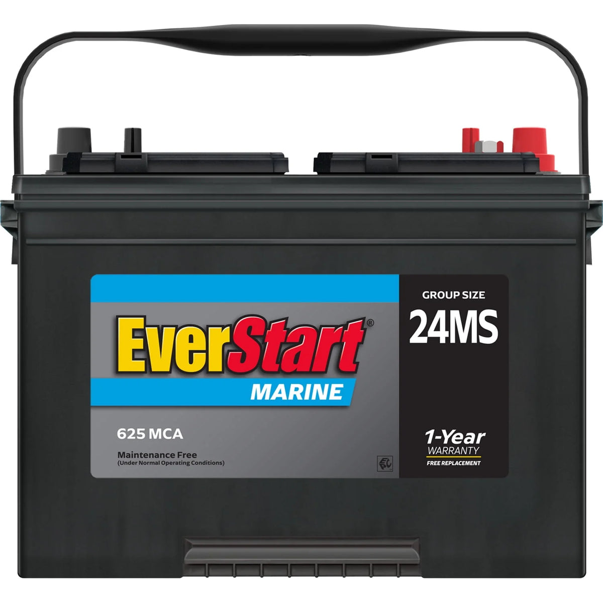 Lead Acid Marine Starting Battery Group Size 24MS 12 Volt 1000 MCA V45406