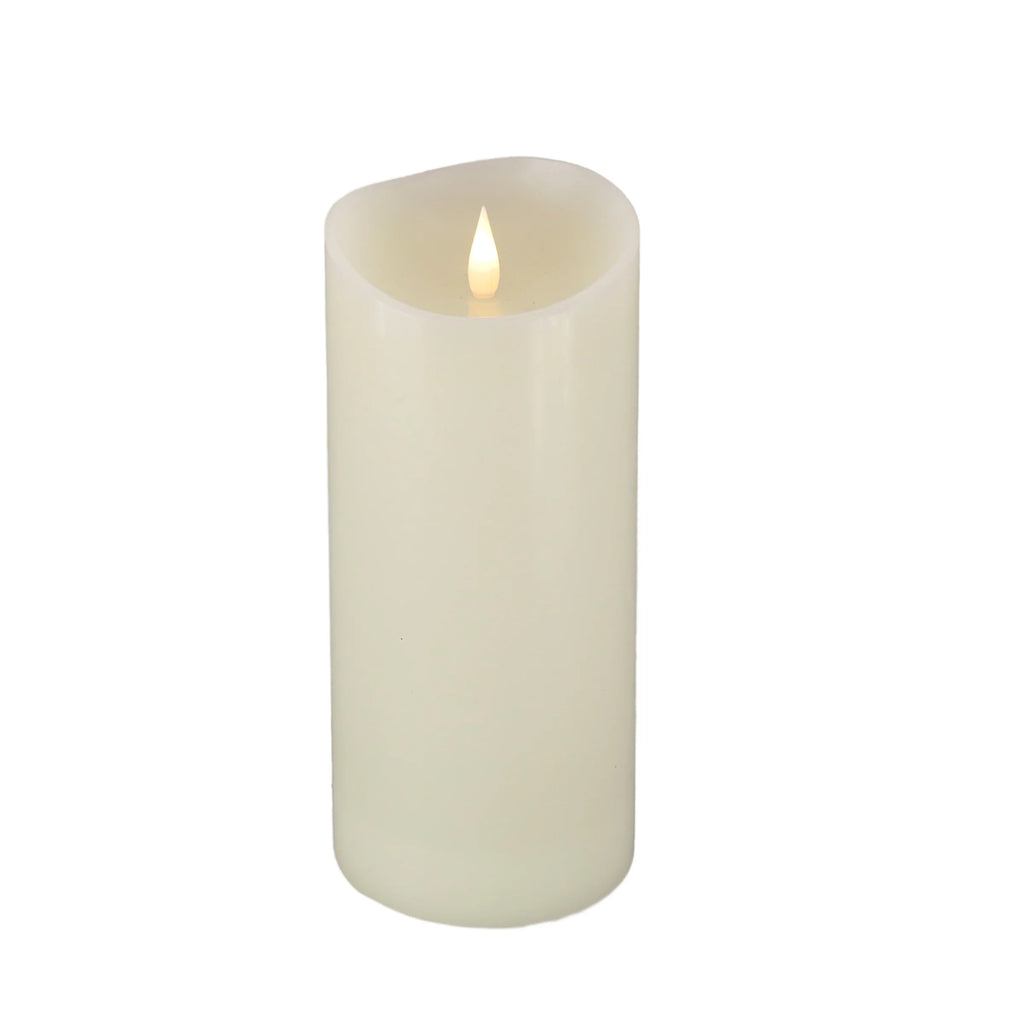 Flameless Candle with Remote, Ivory, 10 in X8393