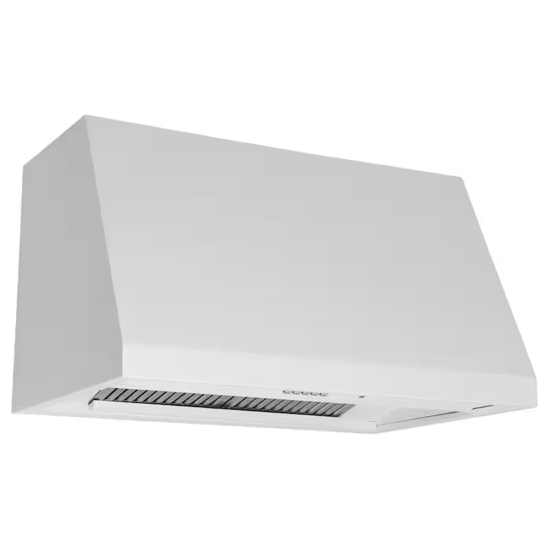 36 in. Smart Wall Mount Hood with Light in Matte White J24147
