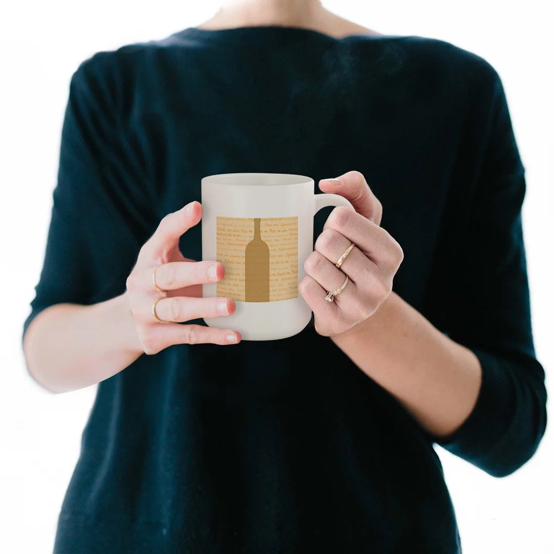 White Ceramic 15oz Mug F1956
