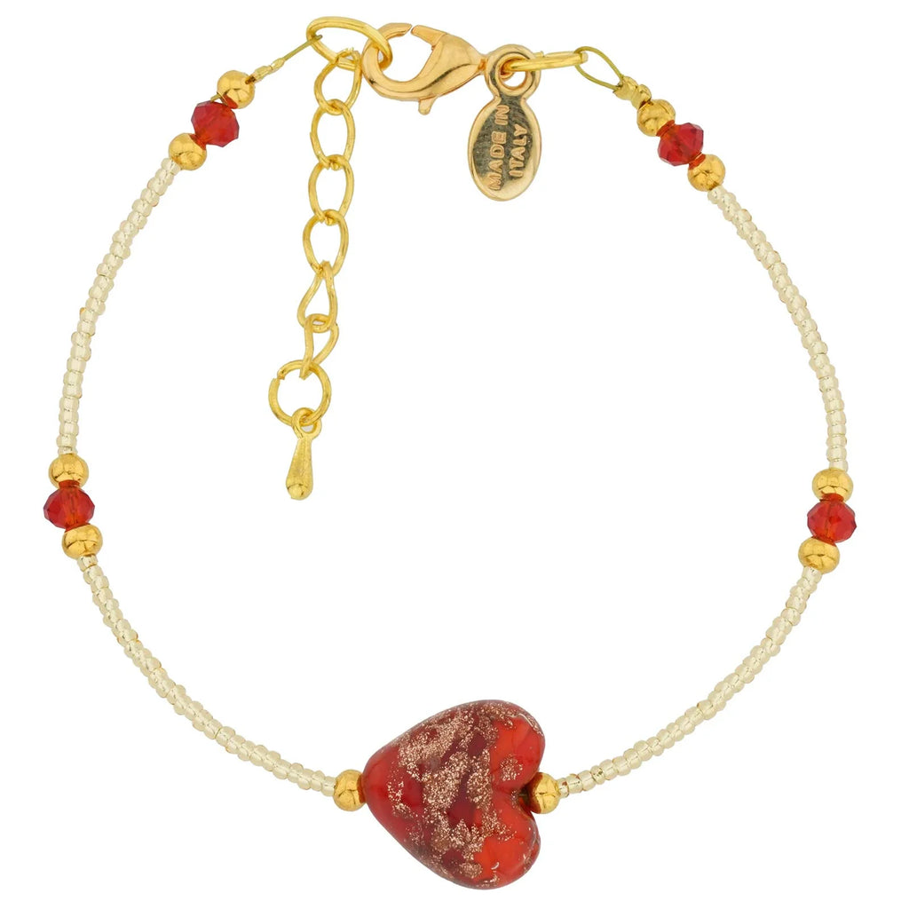 Murano Glass Heart Bracelet M335352