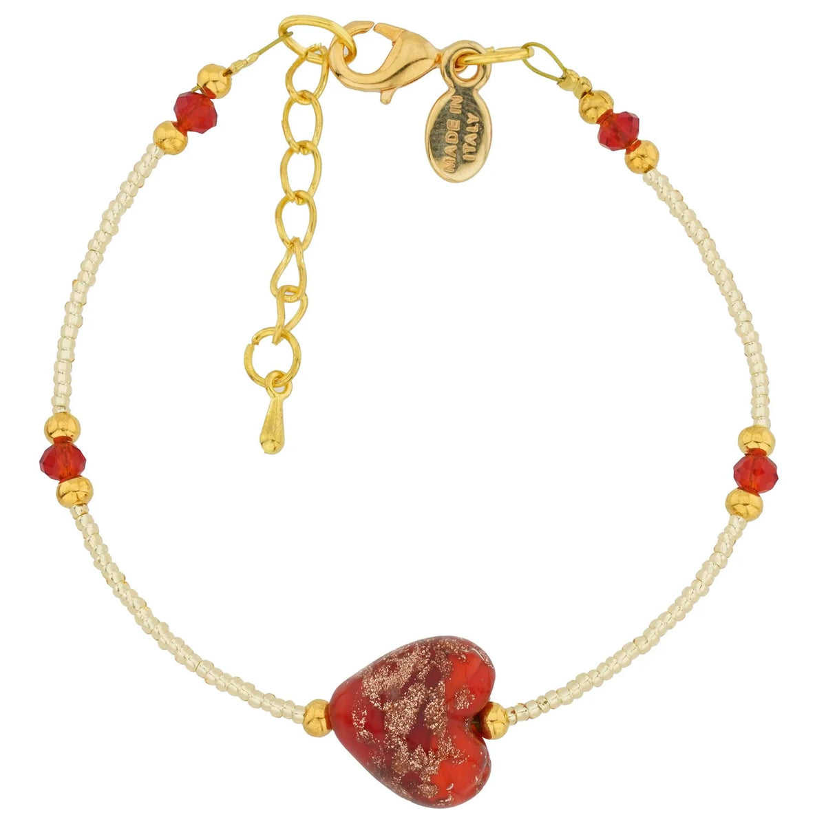 Murano Glass Heart Bracelet M335352