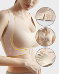 Front Closure Cross-Back Wireless Bra B3688