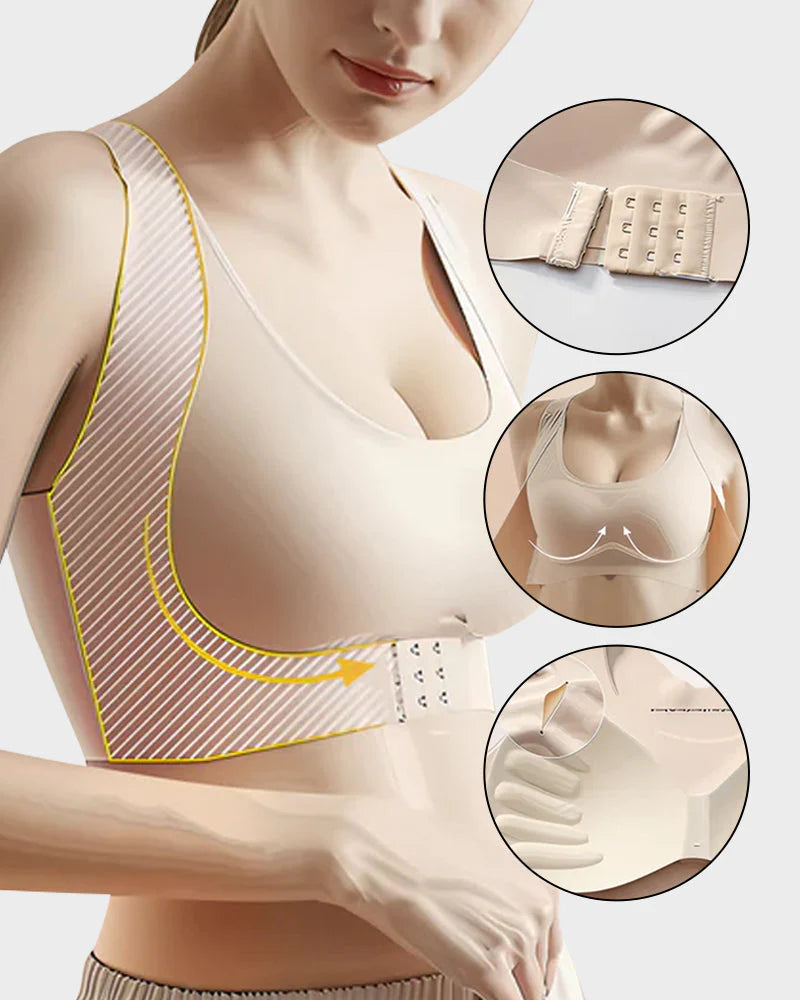 Front Closure Cross-Back Wireless Bra B3688